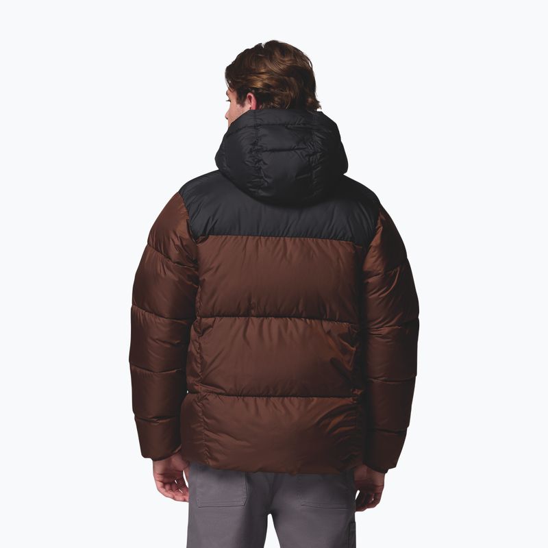 Férfi bélelt kapucnis dzseki Columbia Puffect II Hooded tobacco/black 3