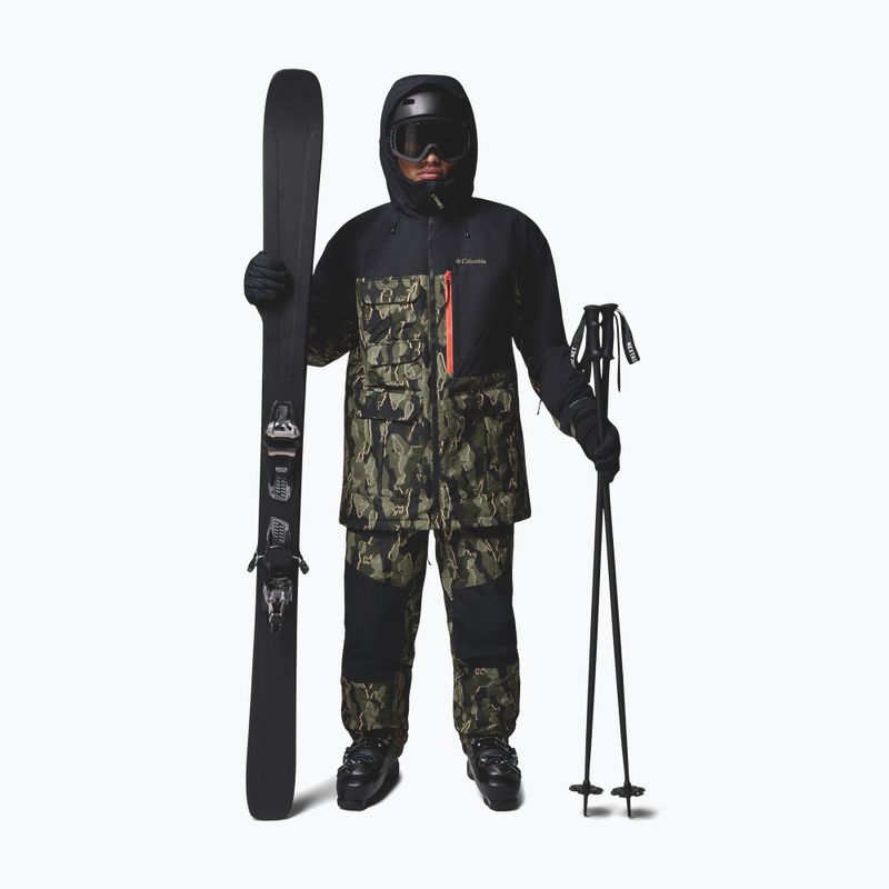 Férfi snowboardnadrág Columbia Coreshot Printed greenscape treebark print/black 2