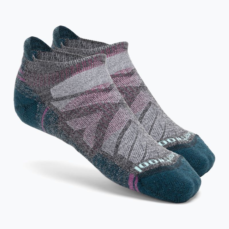 Női Smartwool Hike Light Cushion Low Ankle trekking zokni szénszürke-világosszürke