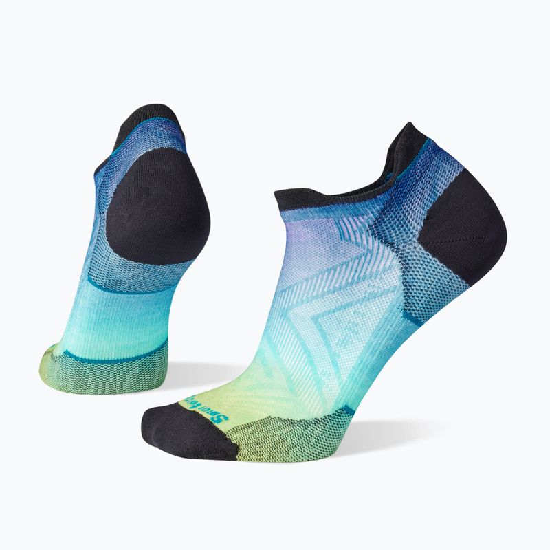 Női Smartwool Run Zero Cushion Ombre Print alacsony boka capri futó zokni