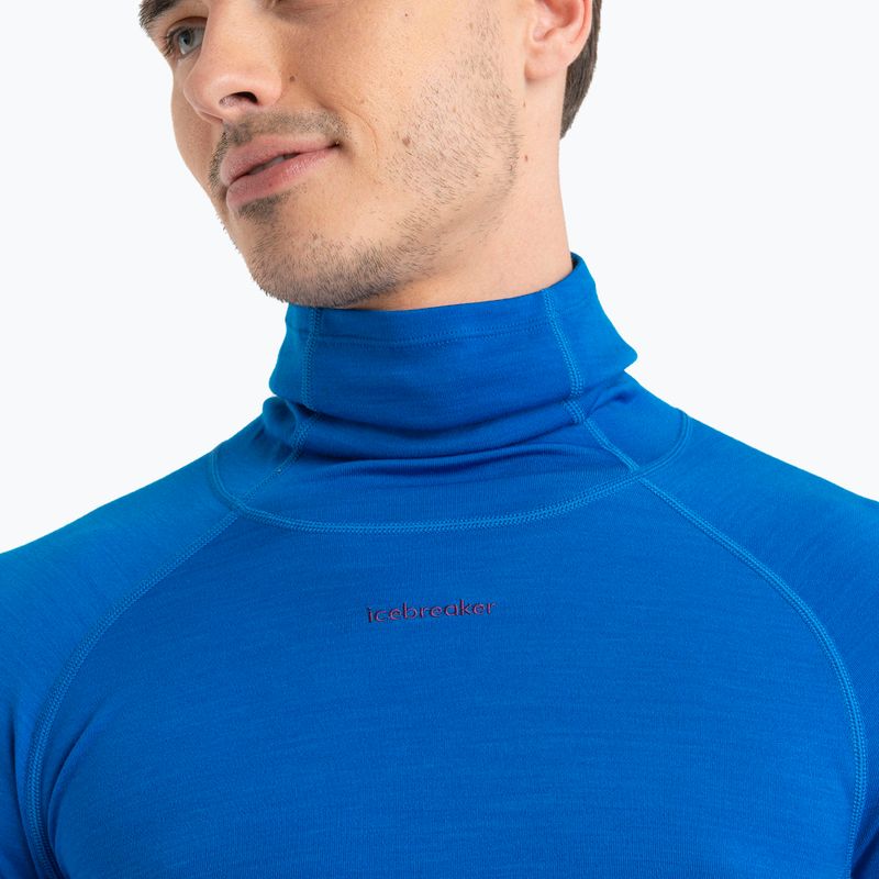 Férfi Icebreaker Merino Roll Neck termikus pulóver lazurit 3