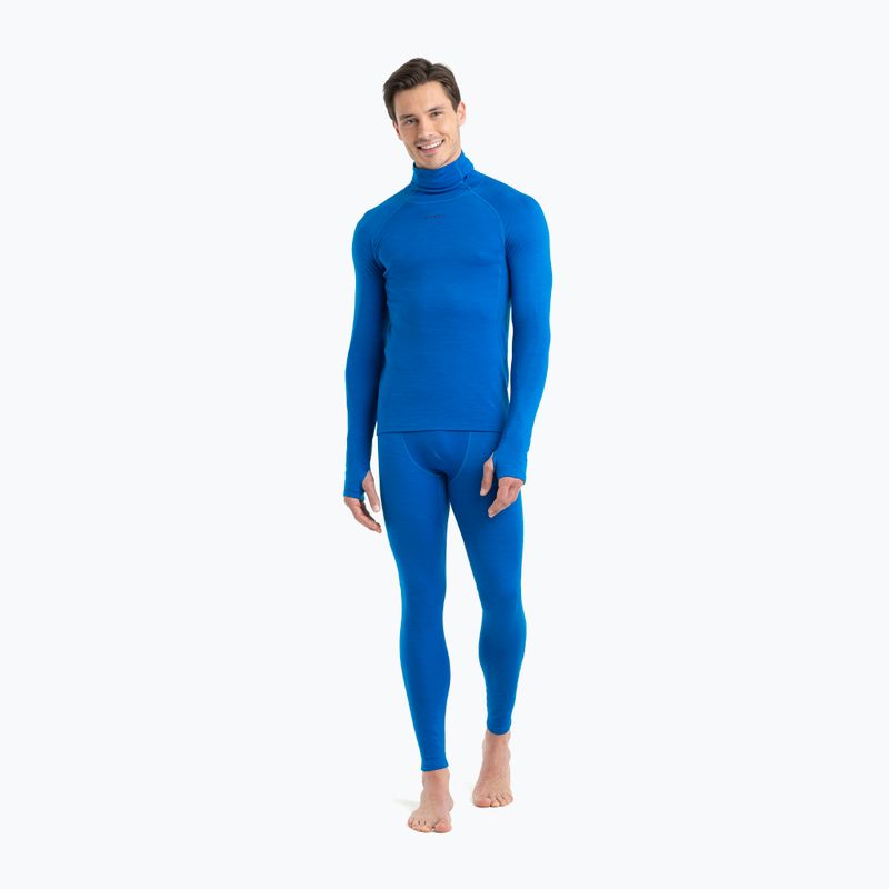 Férfi Icebreaker Merino Roll Neck termikus pulóver lazurit 5