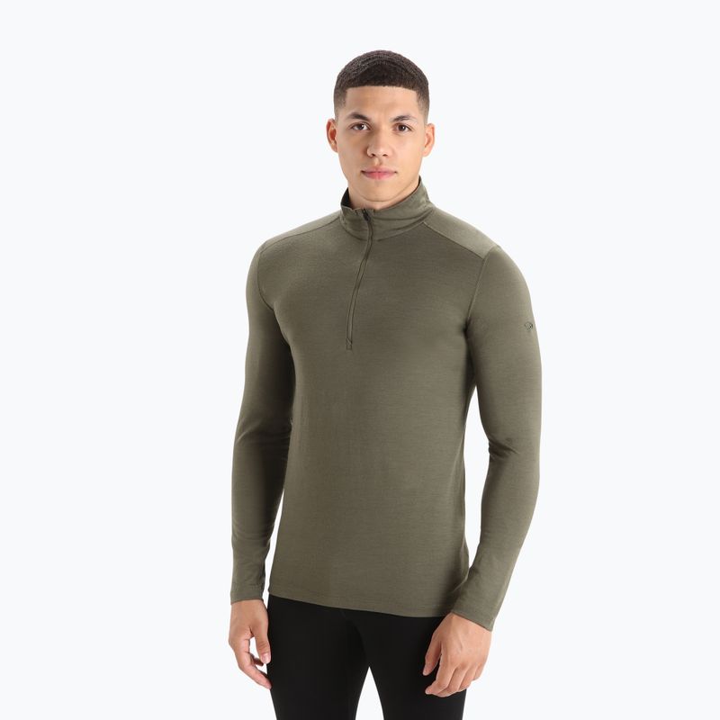 Férfi termikus pulóver icebreaker Merino 200 Oasis Half Zip loden