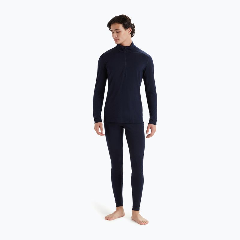 Férfi termikus pulóver icebreaker Merino 200 Oasis fél cipzárral midnight navy 2