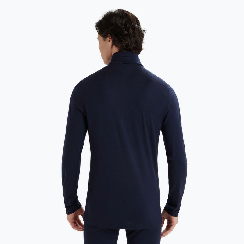Férfi termikus pulóver icebreaker Merino 200 Oasis fél cipzárral midnight navy 3