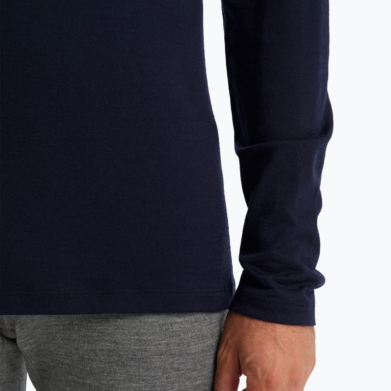 Férfi termikus pulóver icebreaker Merino 200 Oasis fél cipzárral midnight navy 6