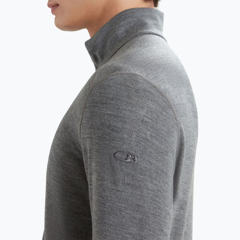 Férfi termikus pulóver icebreaker 260 Tech LS fél cipzárral gritstone heather 5