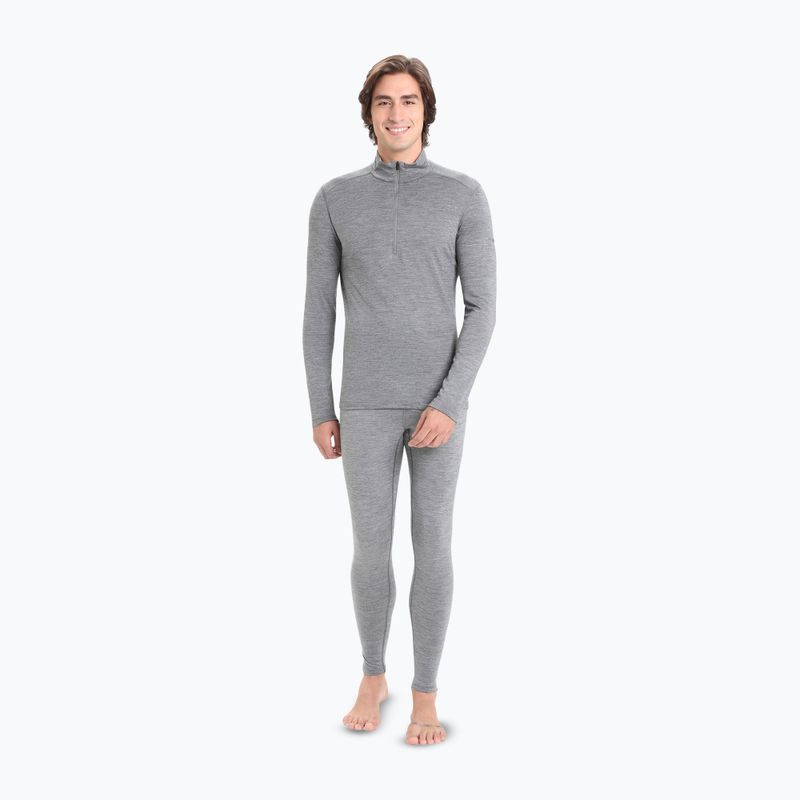 Férfi termikus pulóver icebreaker Merino 200 Oasis Half Zip gritstone heather 2