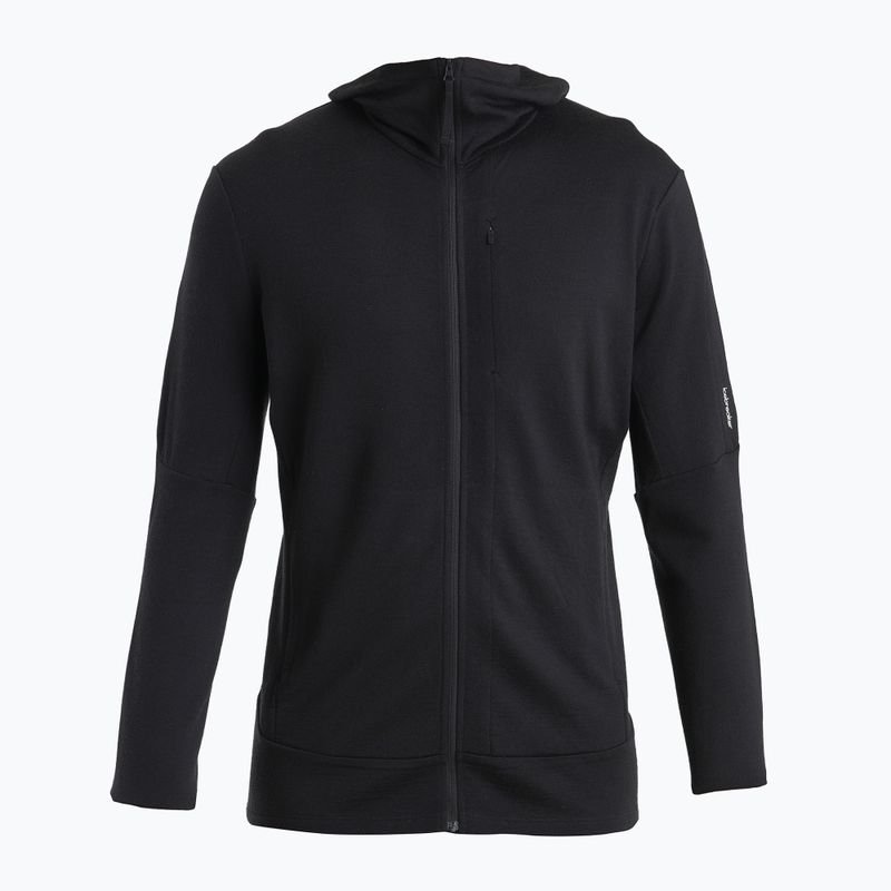 Férfi Icebreaker Merino 260 Quantum IV Zip kapucnis pulóver fekete 7