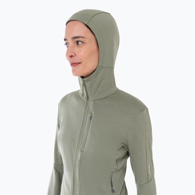 Icebreaker női túrakabát Merino 260 Quantum IV Zip Hoodie lichen 4