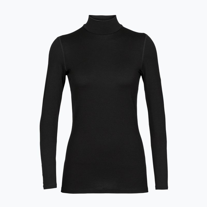 Női termoaktív pulóver icebreaker 260 Tech Turtleneck fekete 6