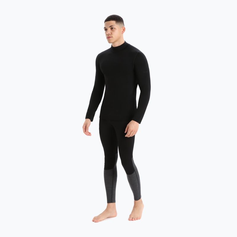 Férfi termoaktív pulóver icebreaker 260 Tech Turtleneck fekete 6