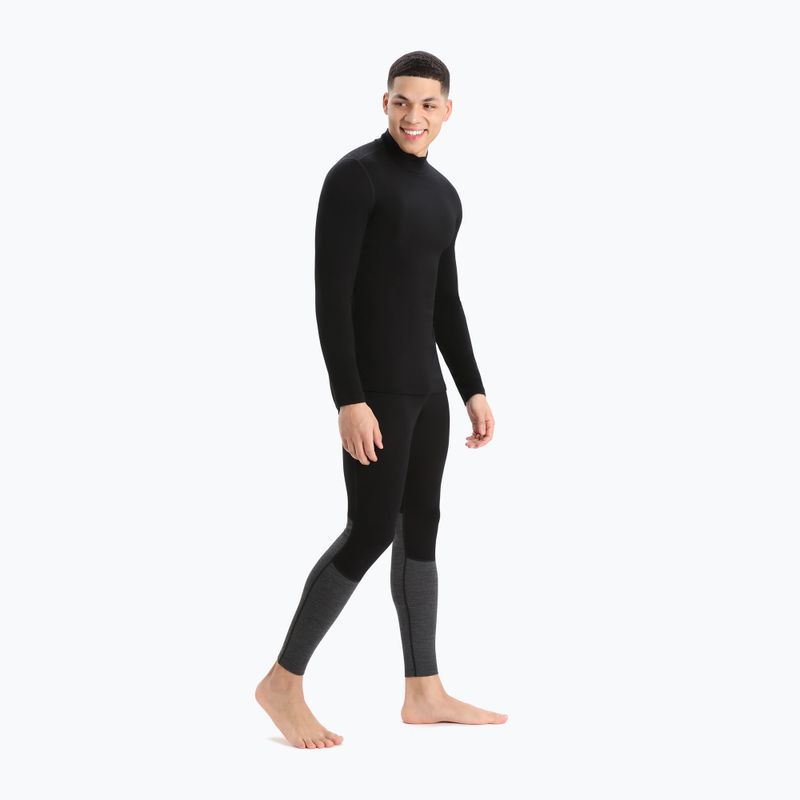 Férfi termoaktív pulóver icebreaker 260 Tech Turtleneck fekete 7