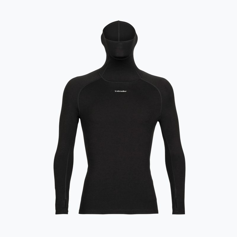 Férfi Icebreaker Merino LS Roll Neck termál póló fekete IB0A56KO0011 IB0A56KO0011 6