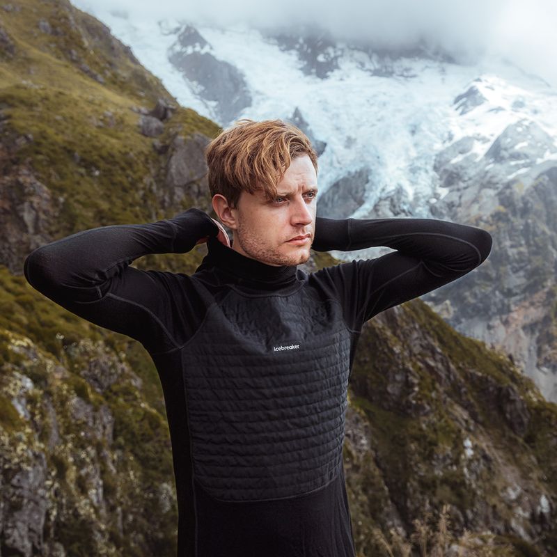 Férfi Icebreaker ZoneKnit szigetelt trekking dzseki fekete 10