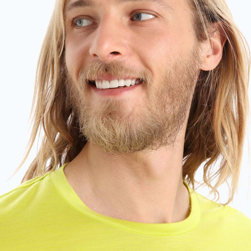 Férfi Icebreaker Sphere II trekking póló sárga IB0A56D85651 4