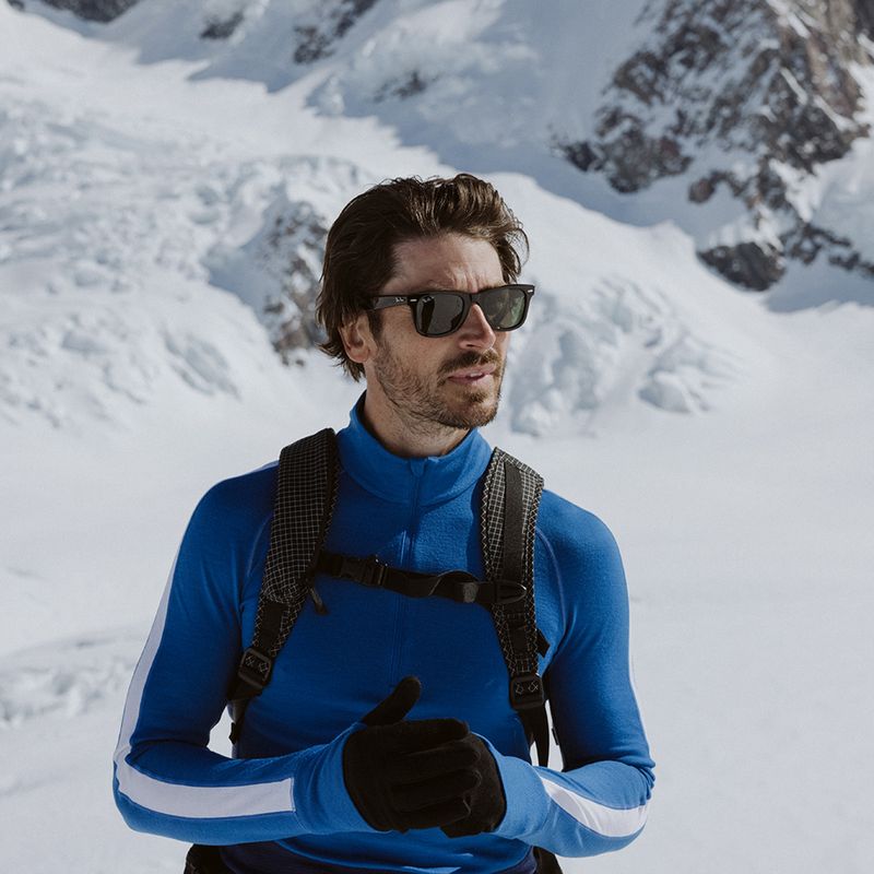 Férfi termoaktív pulóver icebreaker ZoneKnit 260 Half Zip lazurite/royal navy/snow/cb 11