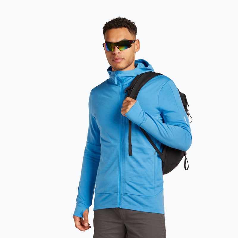 Férfi trekking pulóver icebreaker Merino 260 Quantum IV Zip Hoodie arctic 4