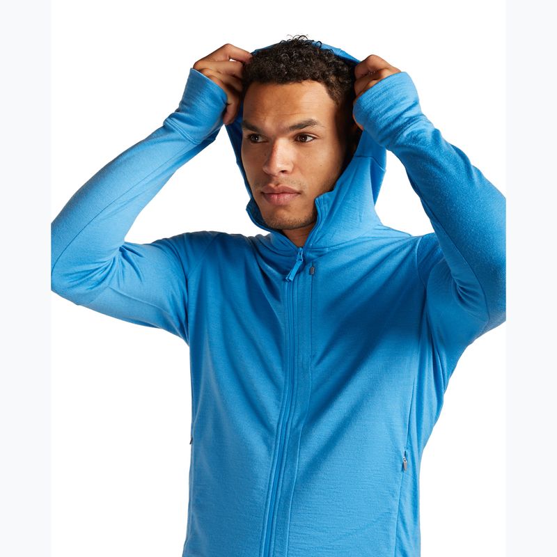 Férfi trekking pulóver icebreaker Merino 260 Quantum IV Zip Hoodie arctic 7