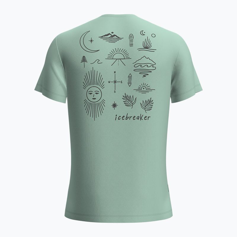 Férfi túrapóló Icebreaker Merino 125 Cool-Lite Sphere Tee Explore More mint 2