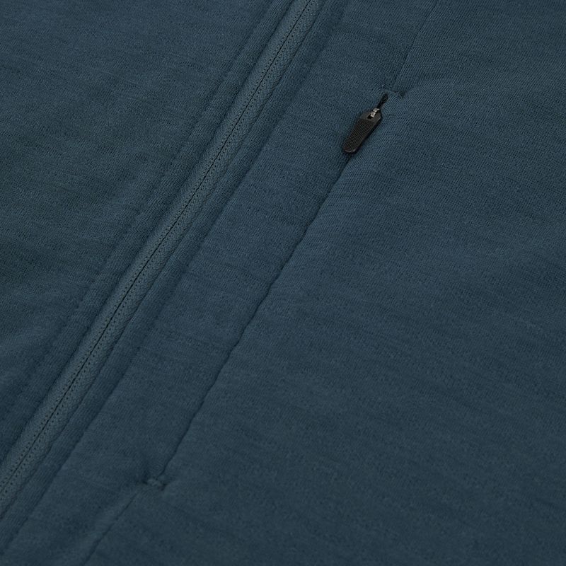 Férfi trekking pulóver icebreaker Merino 200 RealFleece Descender Zip Hoodie abyss/blue ash/black 3