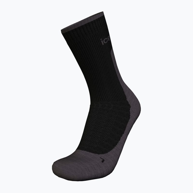 Férfi trekking zokni icebreaker Merino Hike+ Light Crew black/obsidian