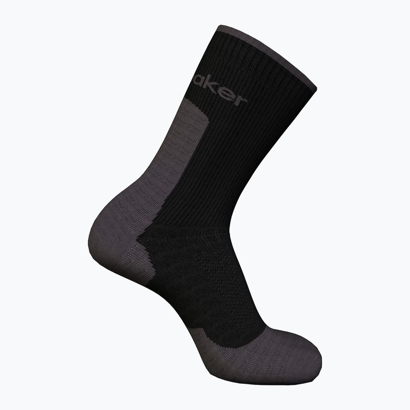 Férfi trekking zokni icebreaker Merino Hike+ Light Crew black/obsidian 2