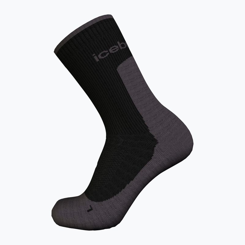 Férfi trekking zokni icebreaker Merino Hike+ Light Crew black/obsidian 3