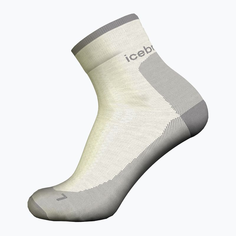 Férfi trekking zokni icebreaker Merino Hike+ Ultralight Quarter ecru hthr/alloy 3