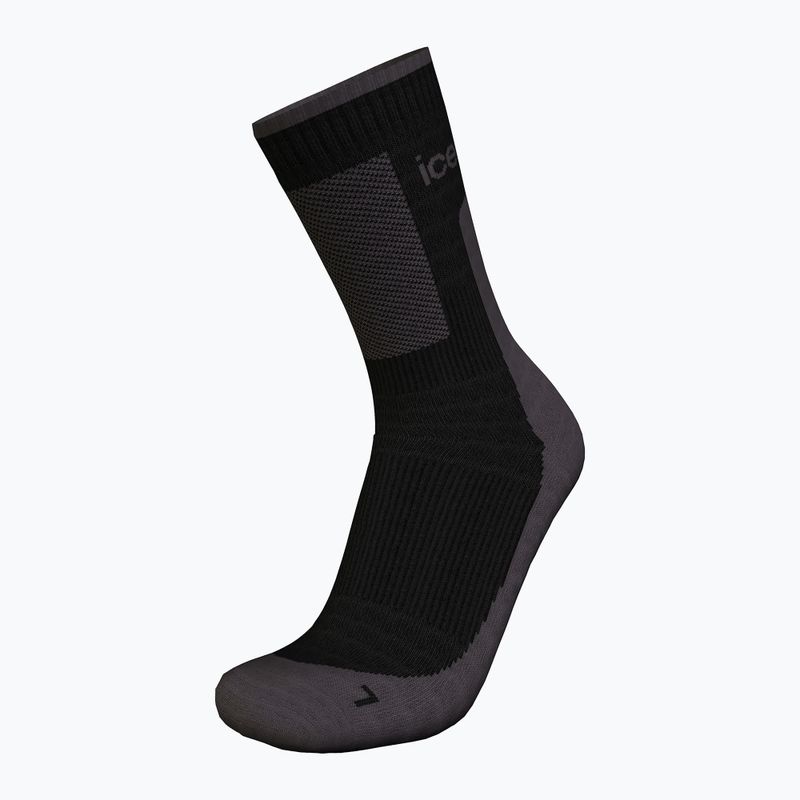 Férfi trekking zokni icebreaker Merino Hike+ Medium Crew black/obsidian