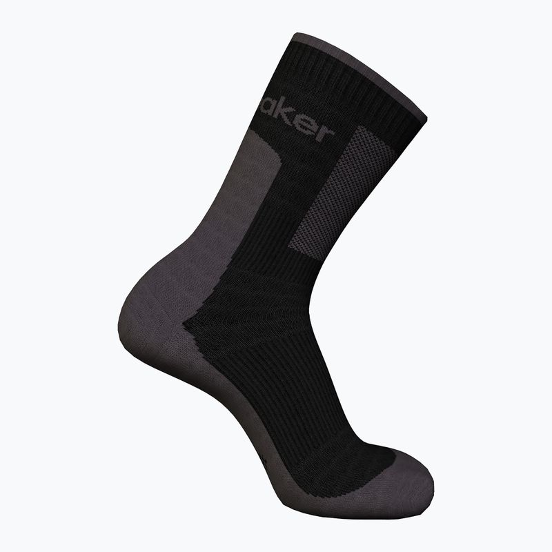 Férfi trekking zokni icebreaker Merino Hike+ Medium Crew black/obsidian 2