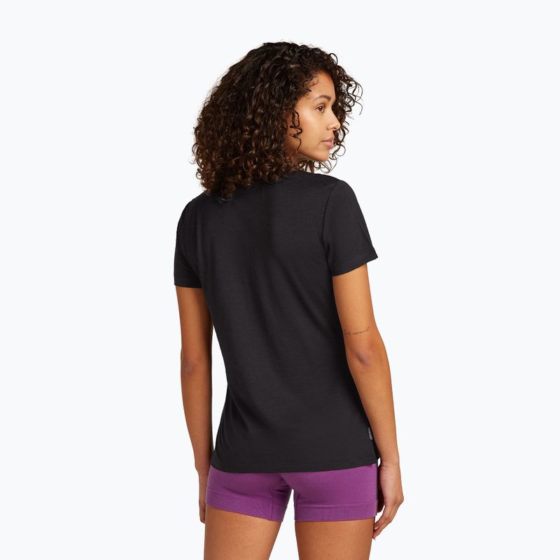 Női trekking póló icebreaker Merino 150 Tech Lite SS Tee Sparkling Stars black 3