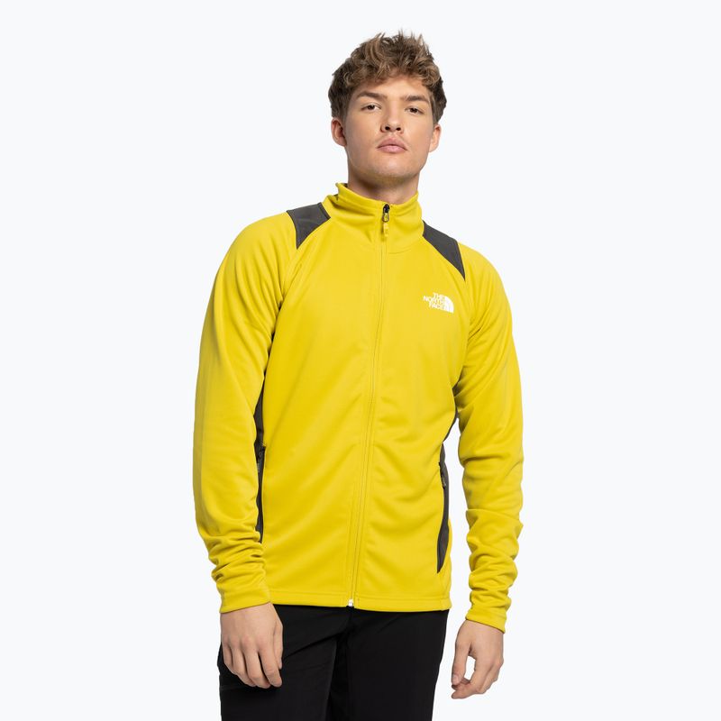 Férfi túrakabát The North Face AO Midlayer FZ Hoodie FZ sárga NF0A5IMFW8B1