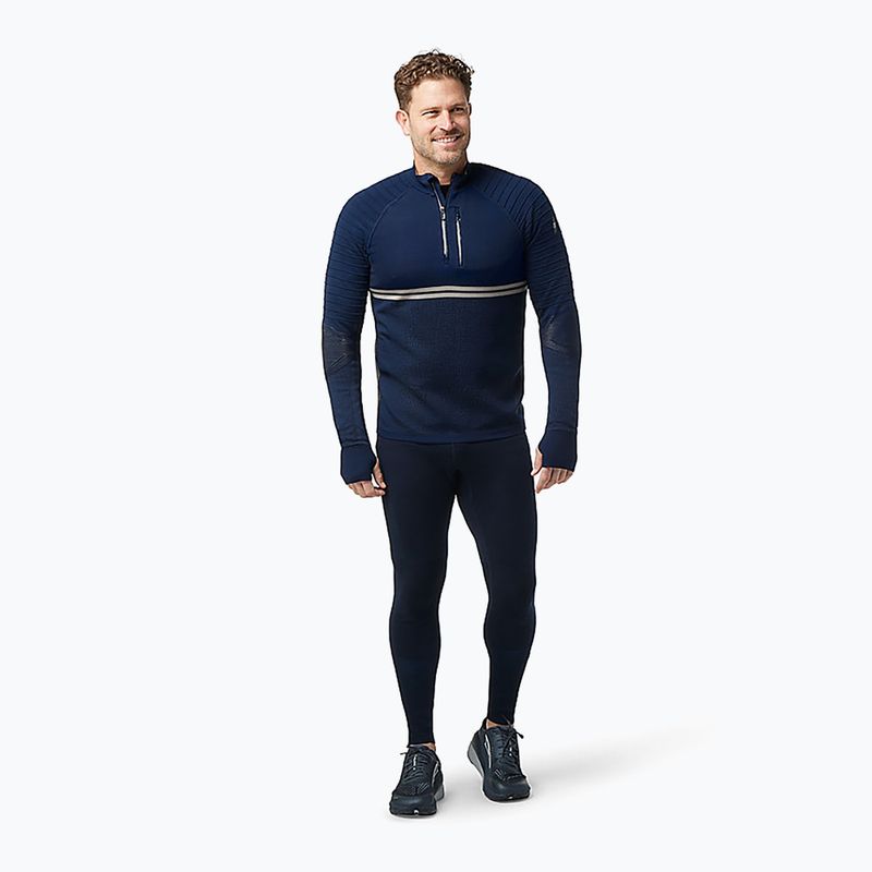 Férfi Smartwool Intraknit Merino Tech 1/4 Zip thermo melegítő pulóver sötétkék 16670 6