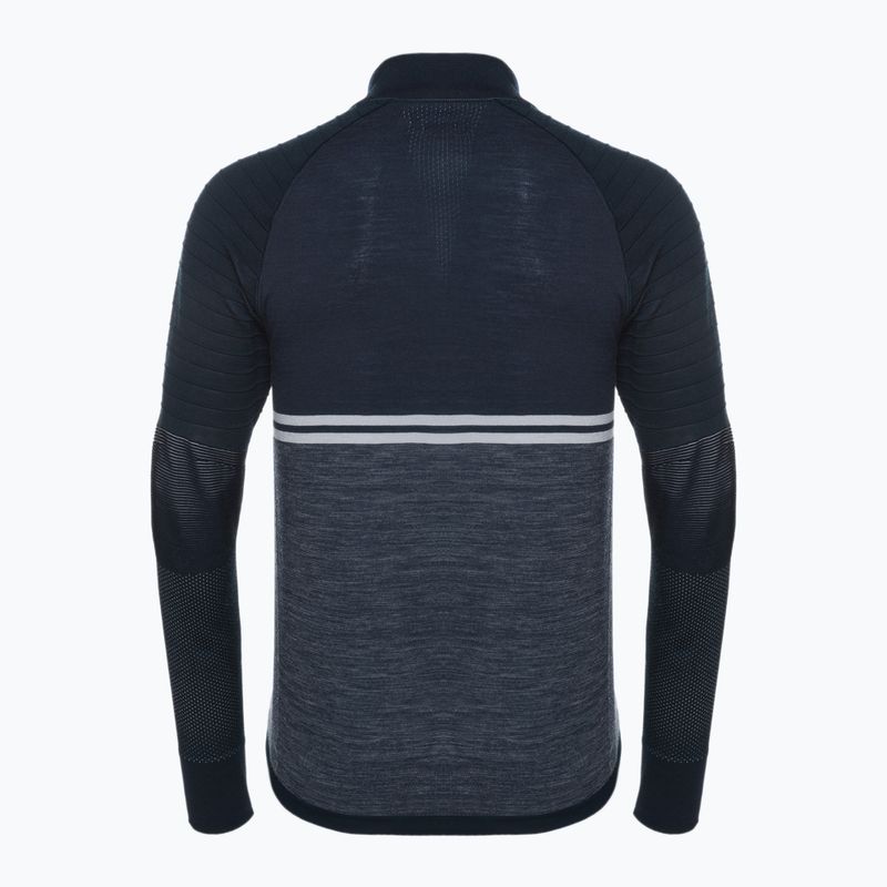 Férfi Smartwool Intraknit Merino Tech 1/4 Zip thermo melegítő pulóver sötétkék 16670 2