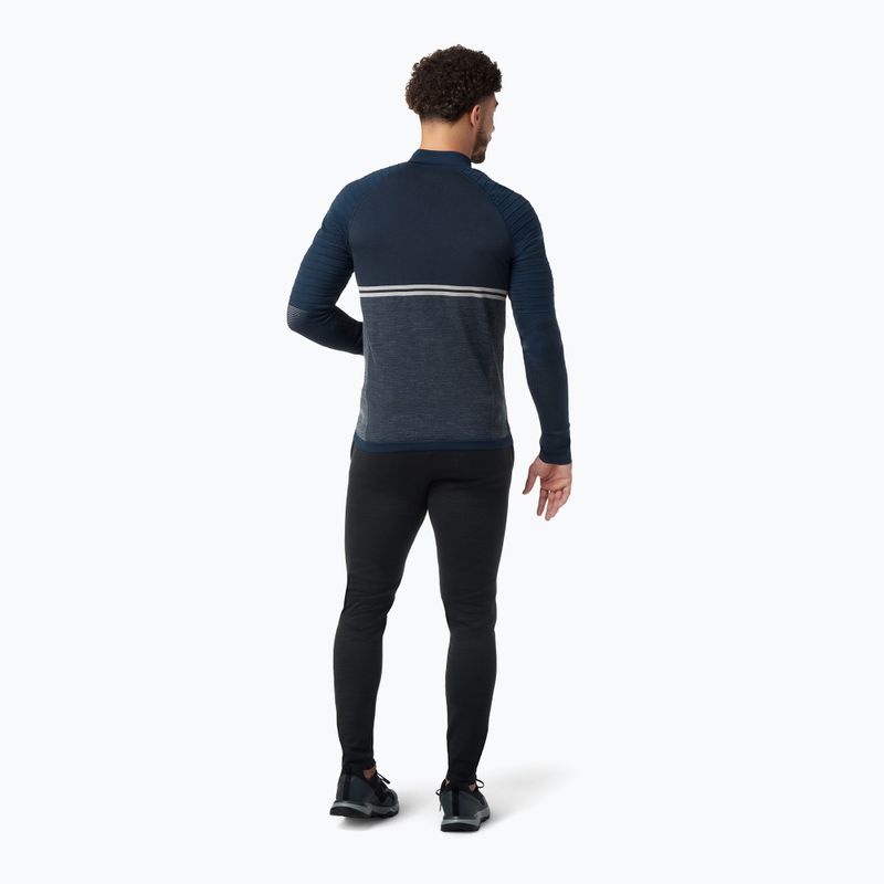 Férfi Smartwool Intraknit Merino Tech Full Zip thermo melegítő pulóver sötétkék 16671 3