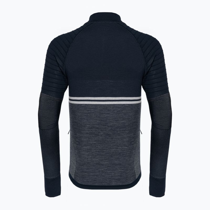 Férfi Smartwool Intraknit Merino Tech Full Zip thermo melegítő pulóver sötétkék 16671 5