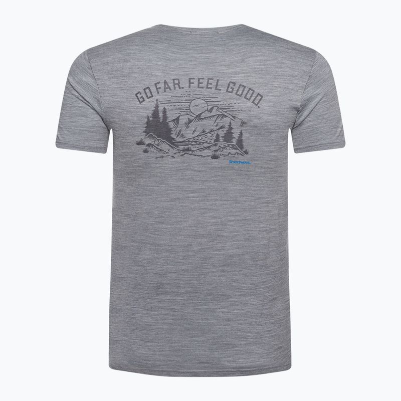 Férfi Smartwool Wilderness Summit Graphic Tee trekking póló világosszürke 16673 5