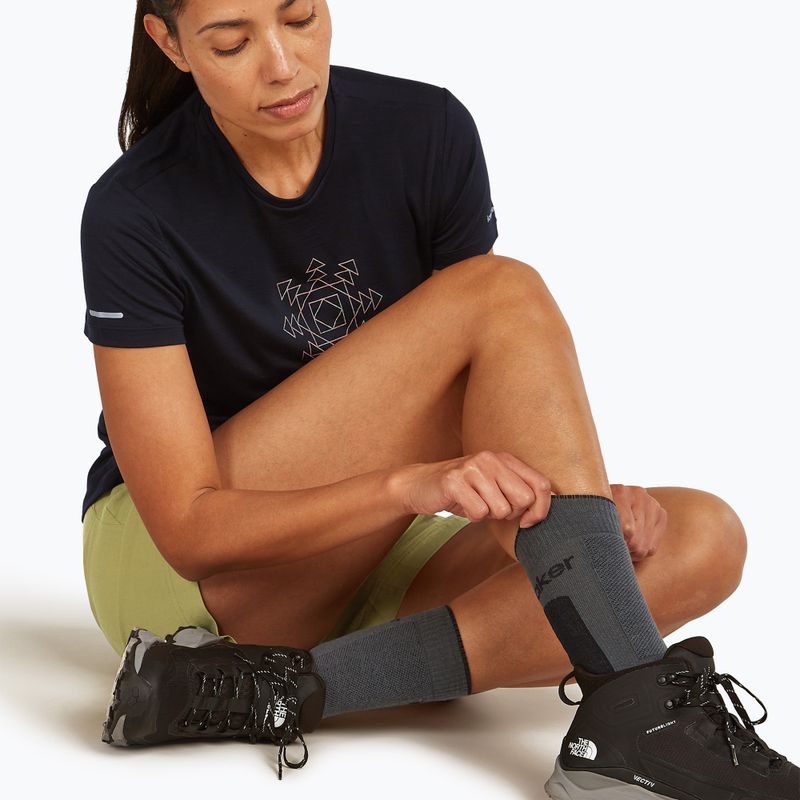 Icebreaker női zokni Merino Hike+ Medium Crew obszidián/fekete zokni 4
