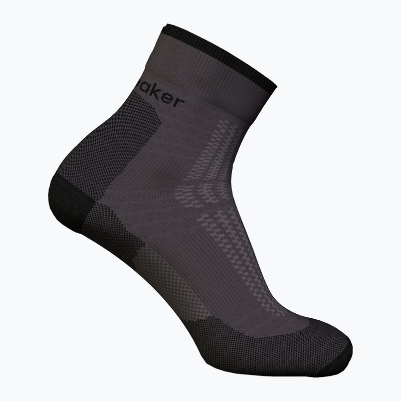 Női trekking zokni icebreaker Merino Hike+ Ultralight Quarter obsidian/black 2