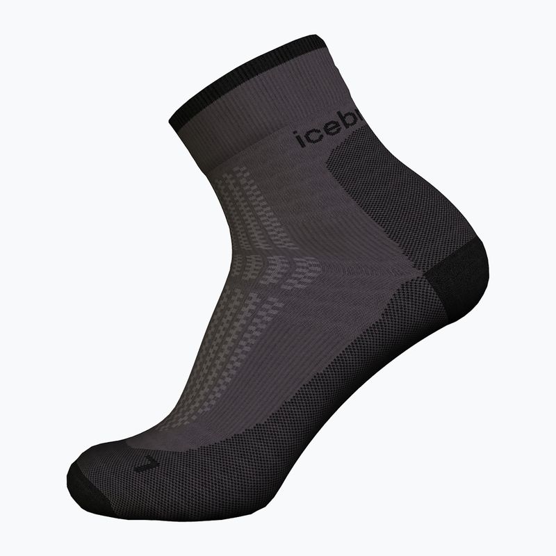 Női trekking zokni icebreaker Merino Hike+ Ultralight Quarter obsidian/black 3