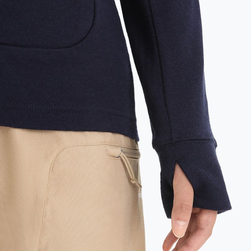 Icebreaker női trekking dzseki Quantum III LS Zip Hood kapucni tengerészkék 0A59JW 5