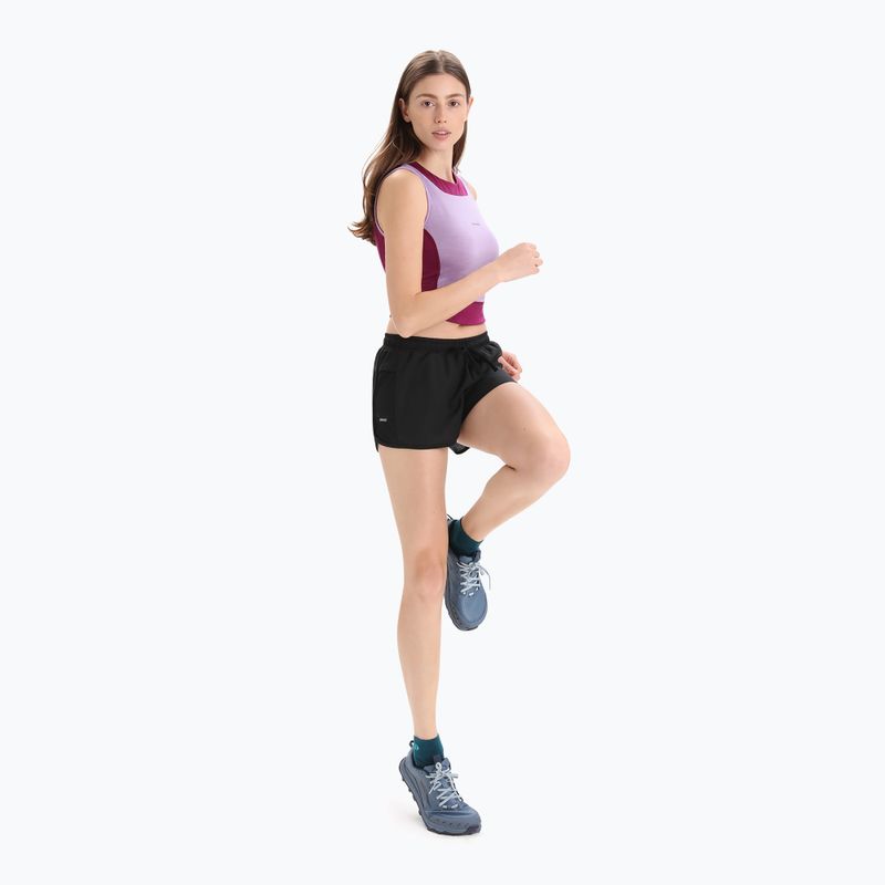 Női technikai póló icebreaker Zoneknit Cropped Bra-Tank lila gaze 5