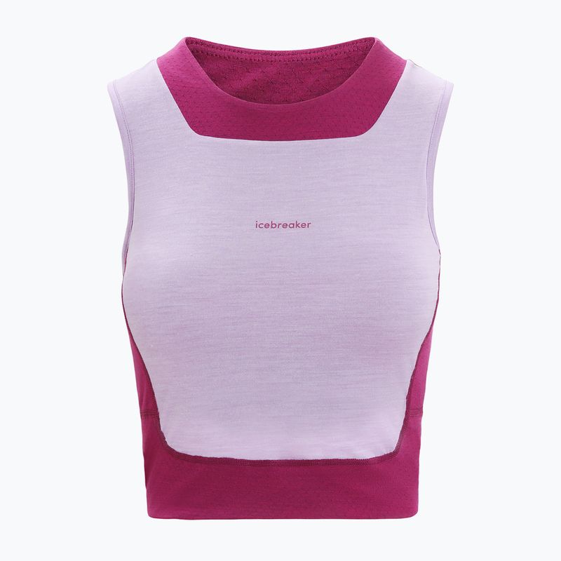 Női technikai póló icebreaker Zoneknit Cropped Bra-Tank lila gaze 6