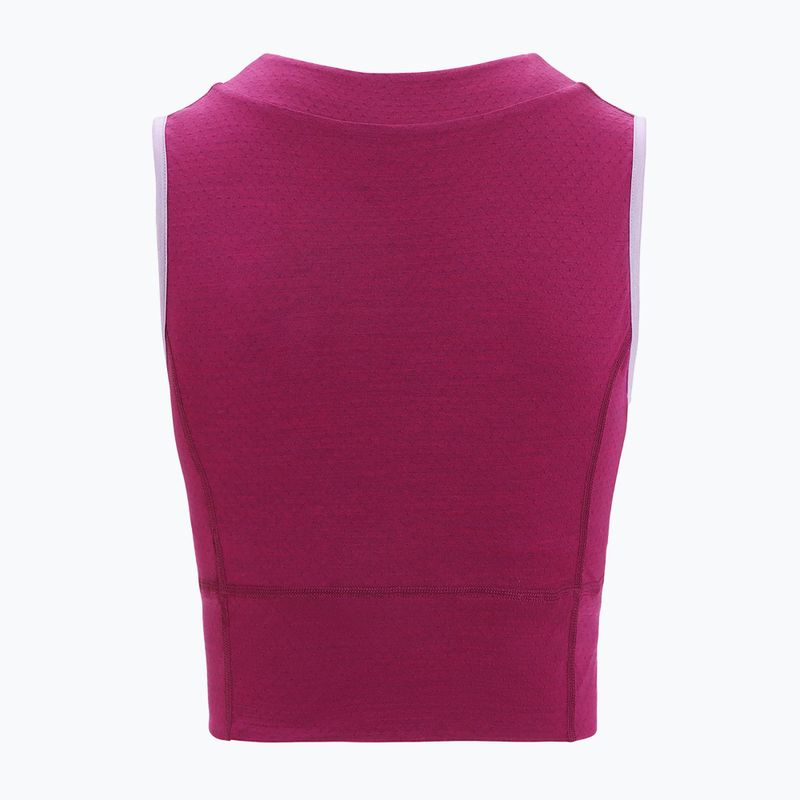 Női technikai póló icebreaker Zoneknit Cropped Bra-Tank lila gaze 7