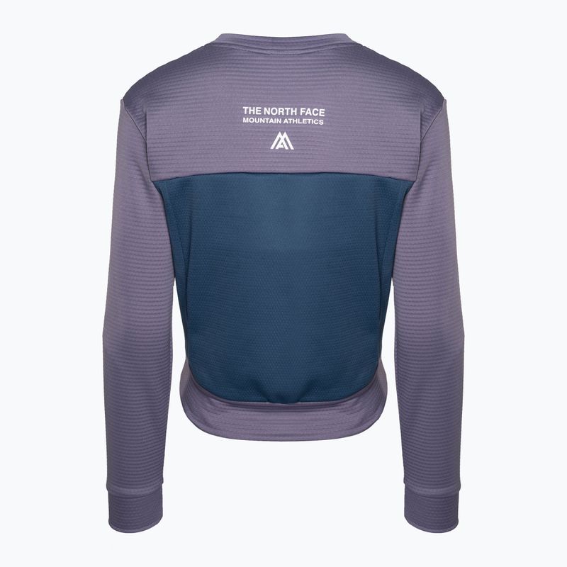 Női trekking pulóver The North Face Ma Crew Neck Fleece szürkéskék NF0A824QIJV1 2