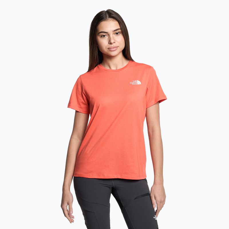 Női trekking póló The North Face Foundation Graphic narancssárga NF0A55B2LV31