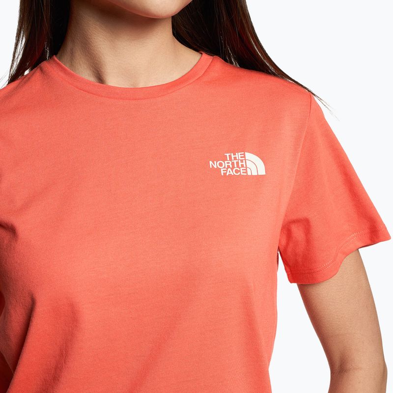 Női trekking póló The North Face Foundation Graphic narancssárga NF0A55B2LV31 3