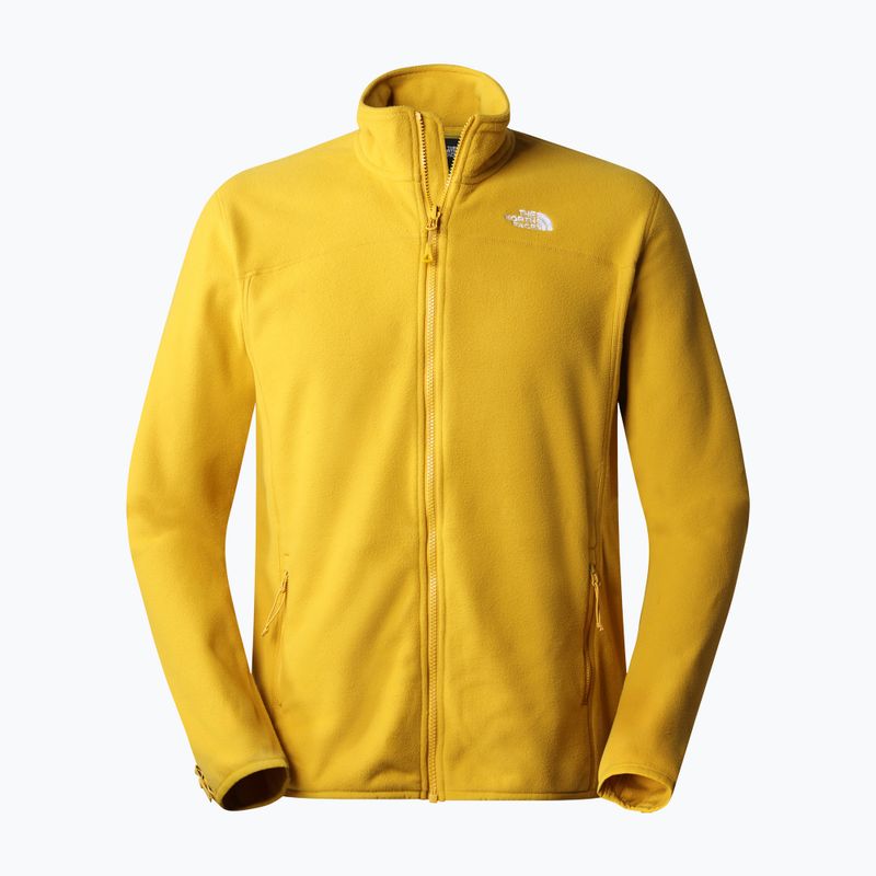 Férfi fleece pulóver The North Face 100 Glacier FZ sárga NF0A5IHQH9D1