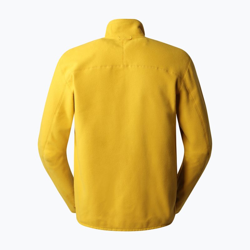 Férfi fleece pulóver The North Face 100 Glacier FZ sárga NF0A5IHQH9D1 2